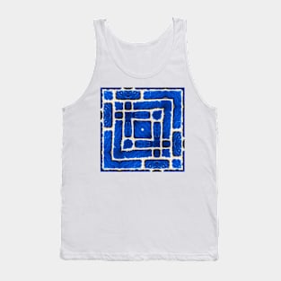 A-MAZEing BLUE BRİCK WALL Tank Top